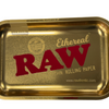 LIMITED RAW ETHEREAL GOLD ROLLING TRAY AUTHENTIC size 28 x 18 small
