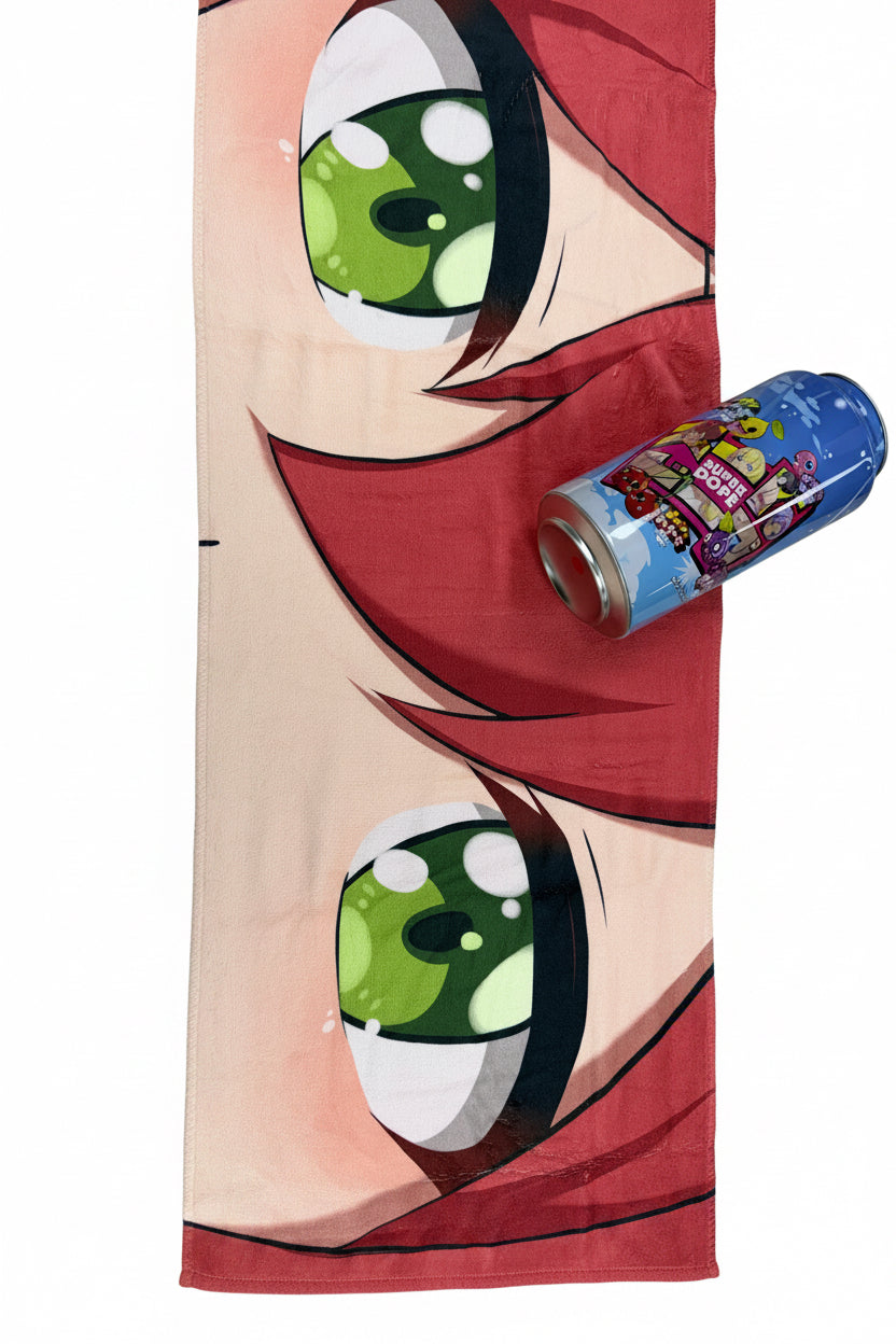 Super Dope Towel Sakura RED – Premium Towel in Stash Tin