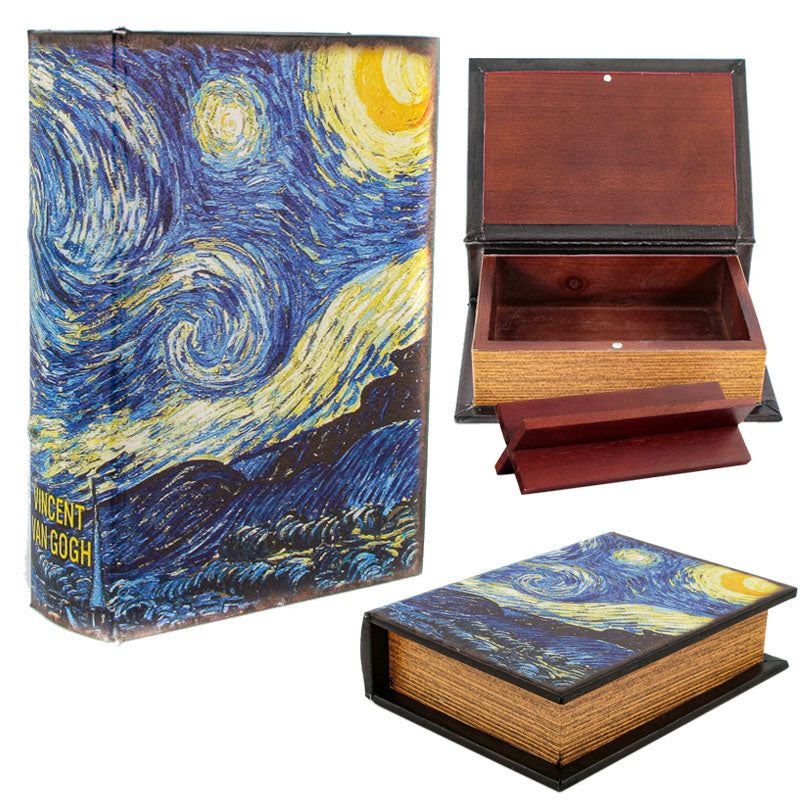 Wooden Stash Book STARRY NIGHT Accessory x 1