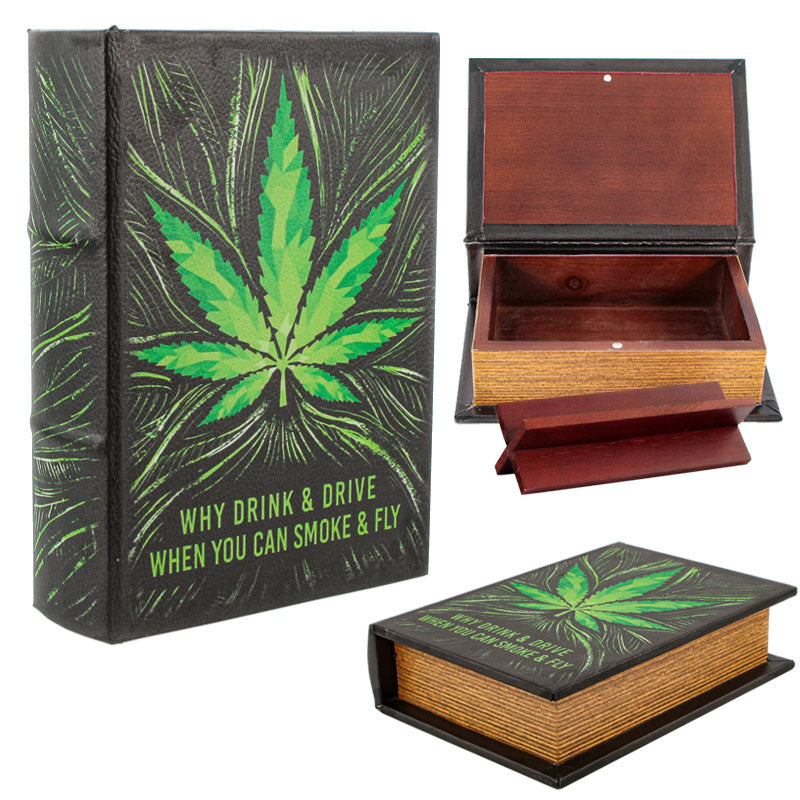 Wooden Stash Book DRINK & DRIVE Accessory x 1