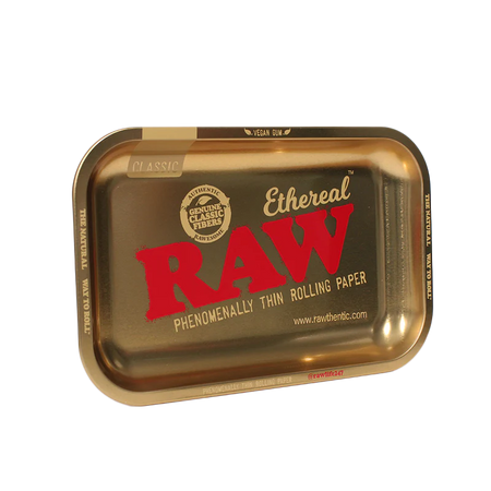 LIMITED RAW ETHEREAL GOLD ROLLING TRAY AUTHENTIC LARGE SIZE
