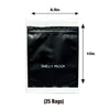 Matt Black Smell Proof Bag 8.5" x 10" 25 bags