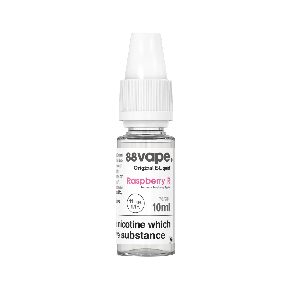 88Vape E-Liquid 11mg Raspberry R 10ml (CDU 20)