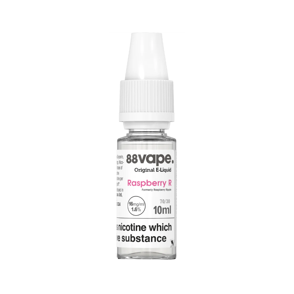 88Vape E-Liquid 16mg Raspberry R 10ml (CDU 20)