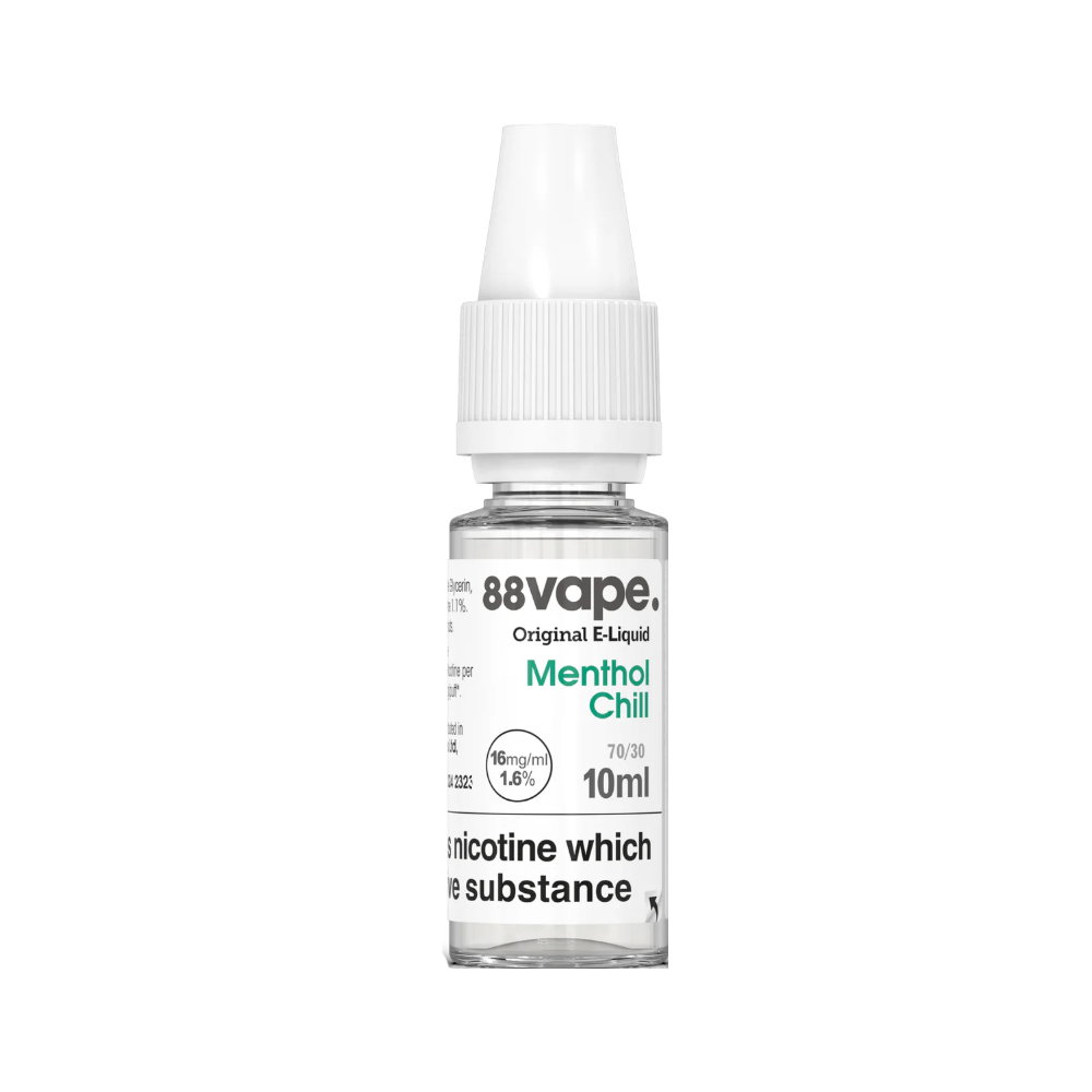 88Vape E-Liquid 16mg Menthol Chill 10ml (CDU 20)