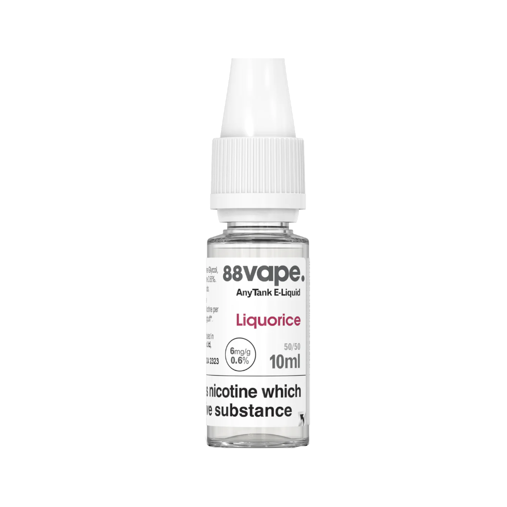 88Vape Anytank 6mg Liquorice (CDU 20)