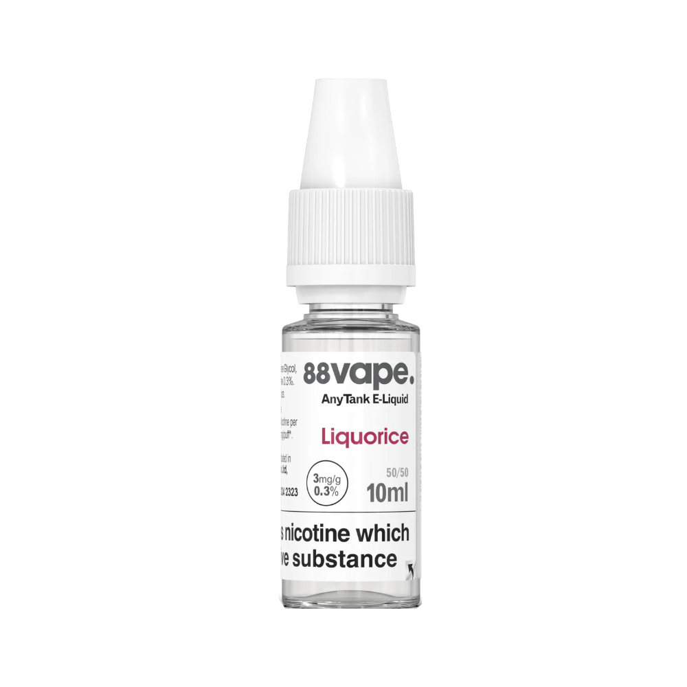 88Vape Anytank 3mg Liquorice (CDU 20)