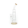 9.5” Bent Neck Dab Rig Honeycomb Percolator Assorted Colour 35cm