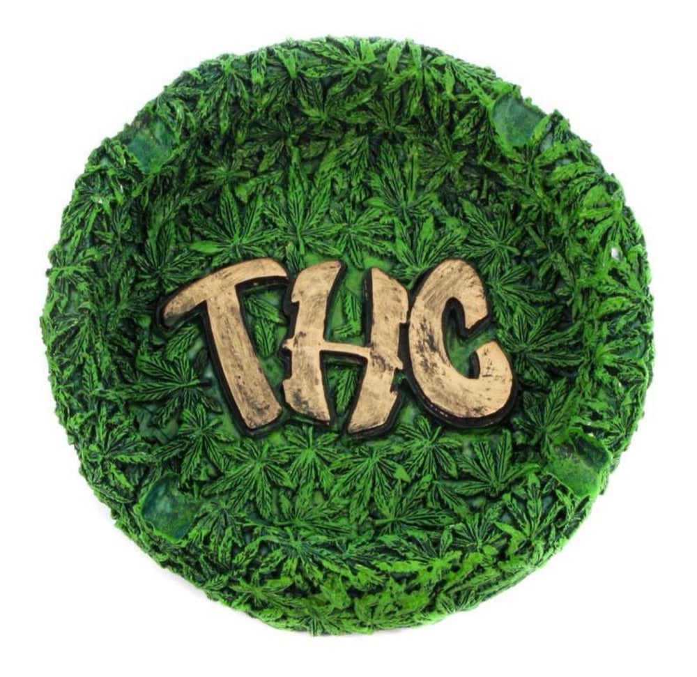 AMSTERDAM Resin Green Round Ashtray x 1