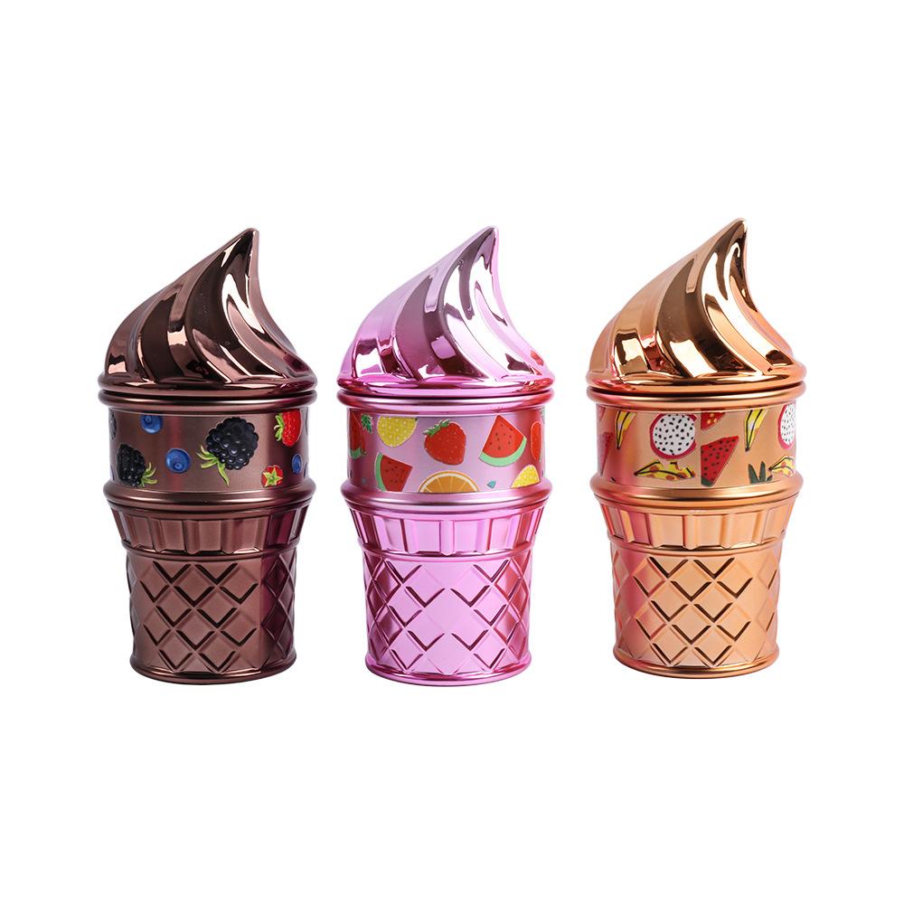 SINGLE Ice Cream Shape Herb Grinder Assorted Colours x 1