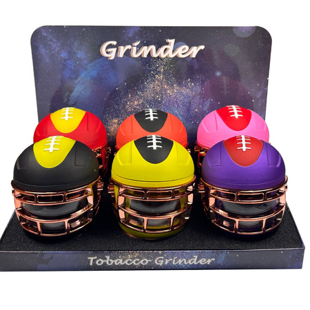 SINGLE Helmet Herb Grinder Assorted Colours x 1