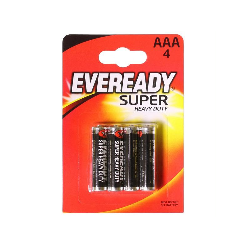 Eveready Battery AAA Zinc 4 Pack x 12 (full box)