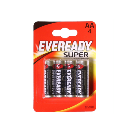 Eveready Battery AA Zinc 4 Pack x 12 (full box)