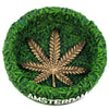 AMSTERDAM Resin Round Gold Leaf Ashtray x 1