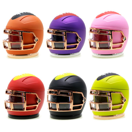SINGLE Helmet Herb Grinder Assorted Colours x 1