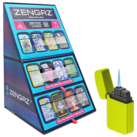 Zengaz Cube ZL-33 Jet Lighter 48 lighters - Assorted