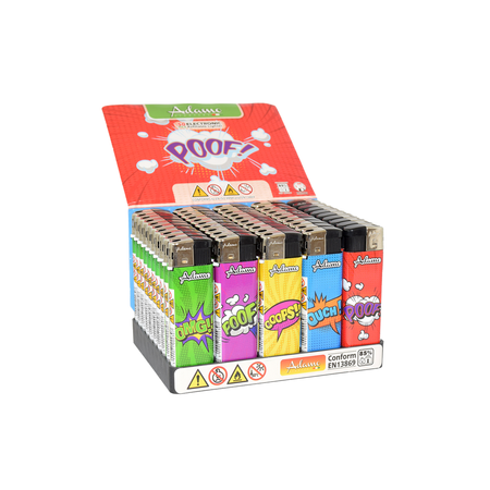 Adamo-Electronic-lighter-Cartoon-50-PCS