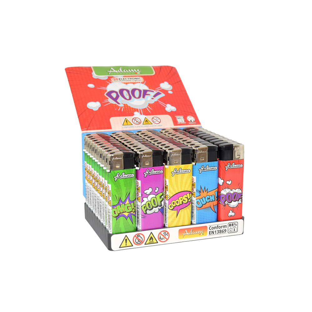 Adamo-Electronic-lighter-Cartoon-50-PCS