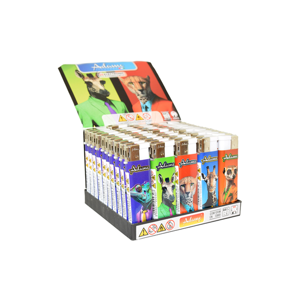 Adamo-Electronic-lighter-Suited-Animals-50-PCS
