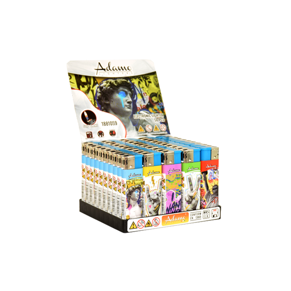 Adamo-Electronic-lighter-Punk-Rock-50-PCS