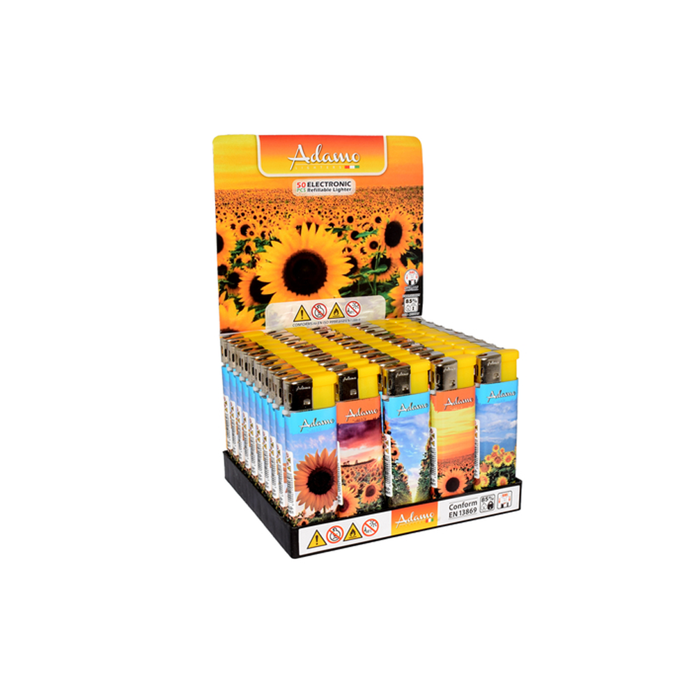 Adamo Electronic lighter Flowers 50 PCS