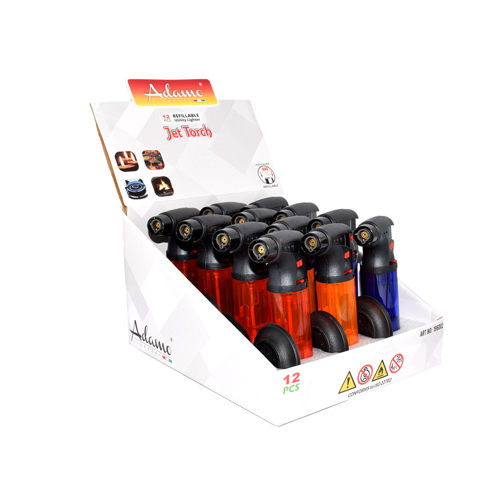 Adamo Jet Torch Big Size Windproof x 12