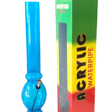 Acrylic Bong Waterpipe Large boxed Assorted Colours 45cm 18 inch