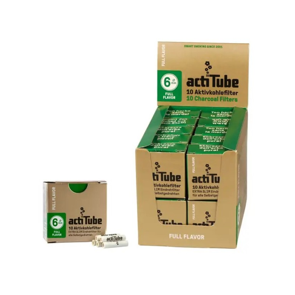 Acti Tube Charcoal Filters Slim Size 6mm Length 27mm