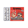 G-Rollz | Activated Carbon Filters White - 10 Tips per Pack Super Slim 6mm (24 Packs)