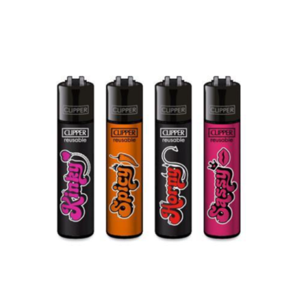 Exclusive Clipper Classics ADULT SLOGAN #3 Lighter 48 pack