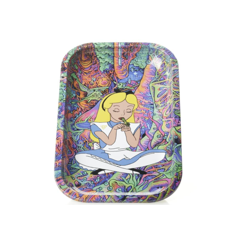 Alice-In-Wonderland-Psychedelic Metal Rolling Tray
