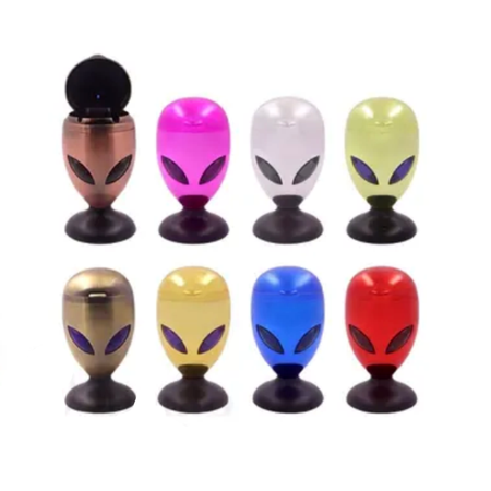 Car Ashtray Hidden Stash with LED Effect – Aluminum (6 Pack)