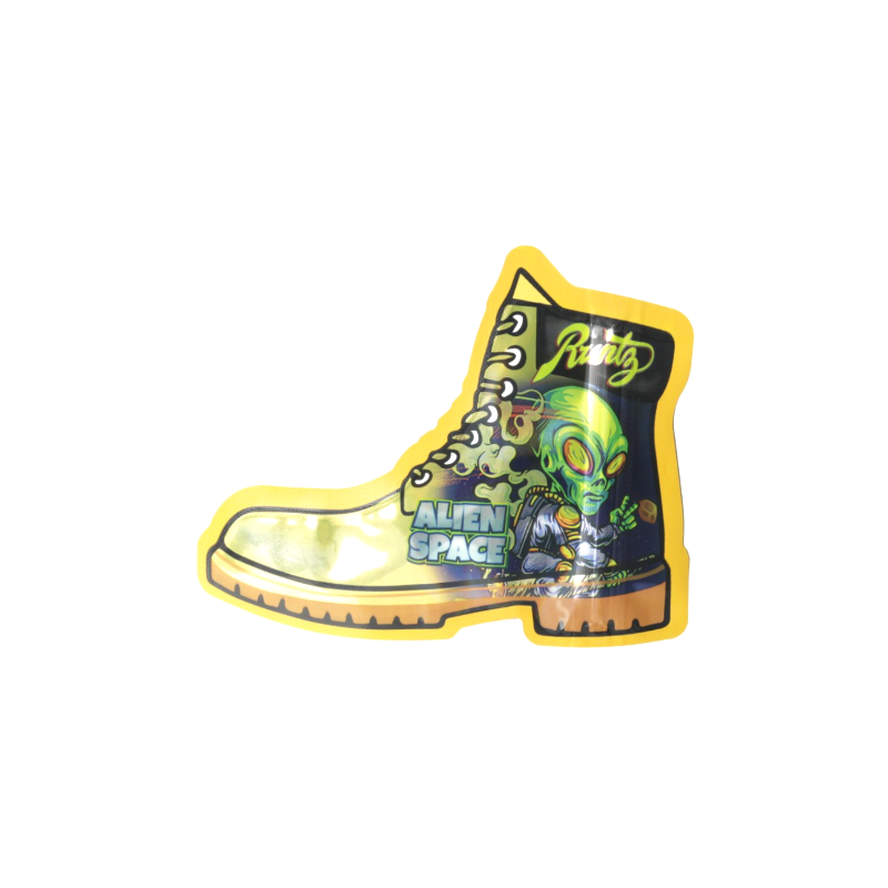 3.5g Alien Space Mylar Bags x 100 bags (1 pack) SS-1011