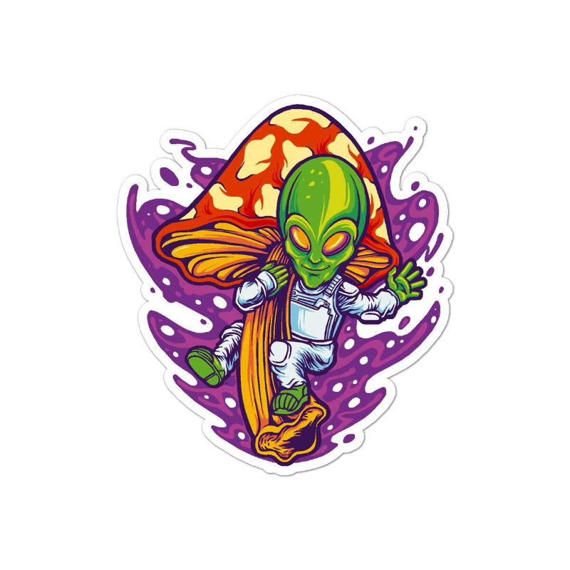 3.5g Alien UFO Shrooms Mylar Bags x 100 bags (1 pack)