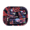 Amsterdam 420 Tray Gift Set – Oil Lighter, Small Metal Pipe, Plastic Grinder & 3-Piece Joint Holder SS-2176