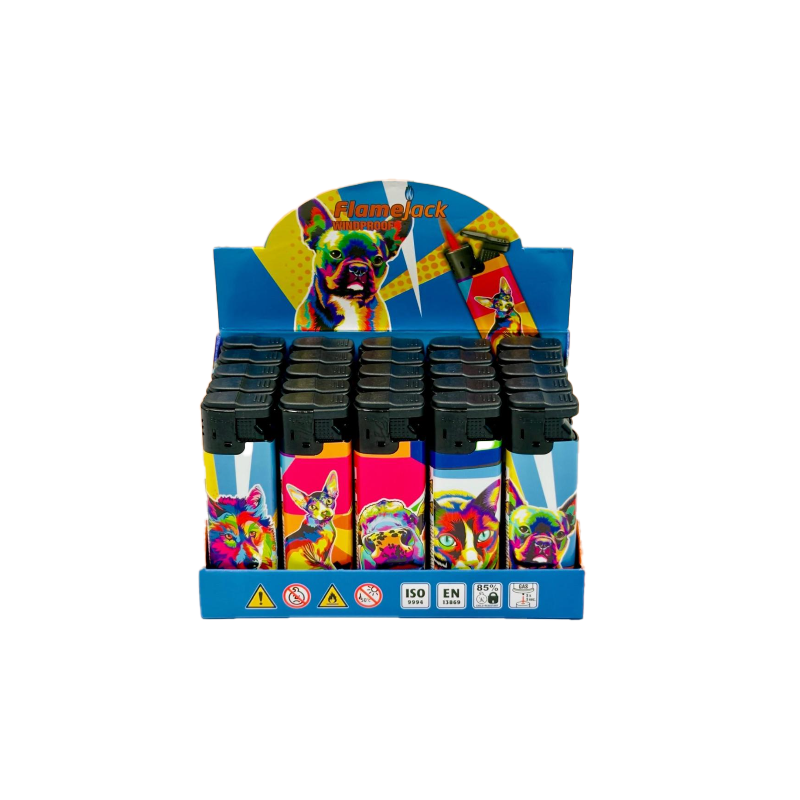 Flamejack Windproof Refillable Lighter (Animal-2 Design) SM-2267
