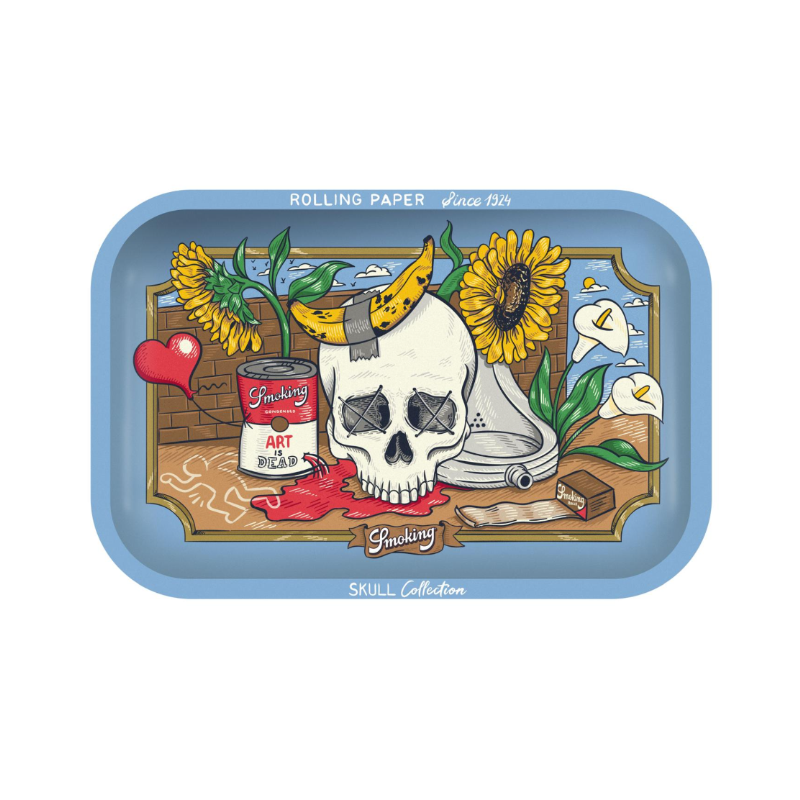 Smoking Art is Dead Skull Collection Large Metal Rolling Tray