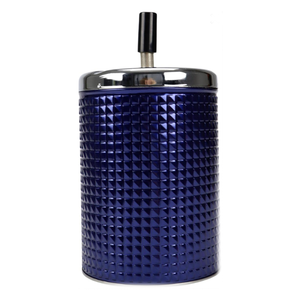 Large Metal Spinning Ashtray Biggy  Blue 11cm x 1