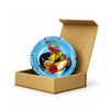 Skeleton Skateboard Glass High Quality Heavy Round Ashtray in Display Box