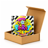 Pop Art ‘Party’ Glass Square Ashtray in Display Box