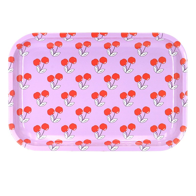 Pink Cherry Rolling Tray 27cm x 17cm
