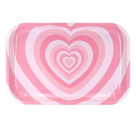 Pink Heart Aesthetic Rolling Tray 27cm x 17cm