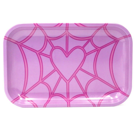 Pink Love Spider Rolling Tray 27cm x 17cm
