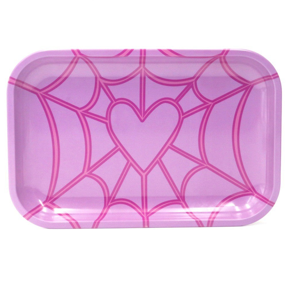Pink Love Spider Rolling Tray 27cm x 17cm
