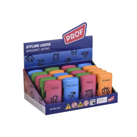 PROF Gradient Astro Capsule Jetflame Lighter Pack of 20