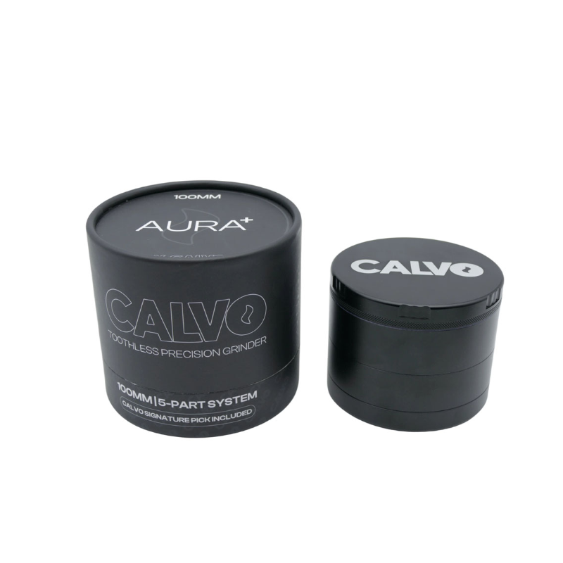 CALVO Aura+ Black (Toothless Precision Grinder) (Ø 100 mm / 5-parts) MCNT100-BK