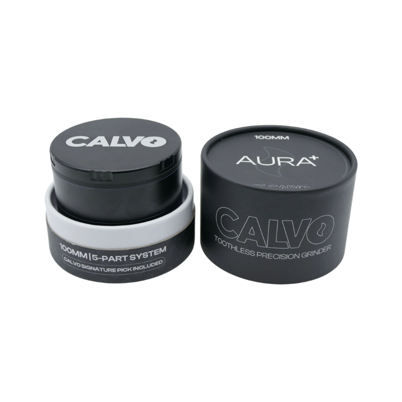CALVO Aura+ Black (Toothless Precision Grinder) (Ø 100 mm / 5-parts) MCNT100-BK