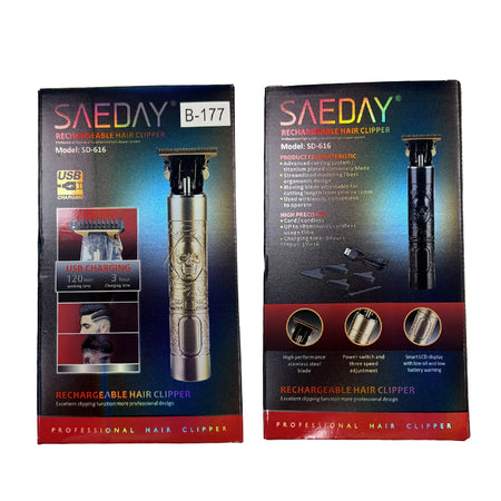 SAEDAY SD-616 Rechargeable Professional Hair Clipper – USB Charging B-177