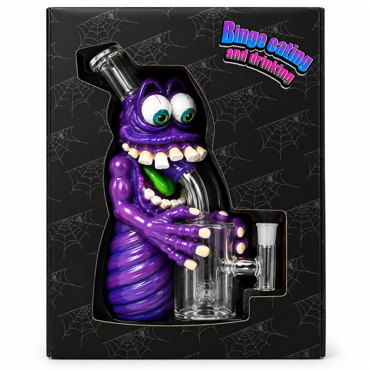 Clearance 9″ PVC Bucktooth Monster Water Pipe Bong Boxed