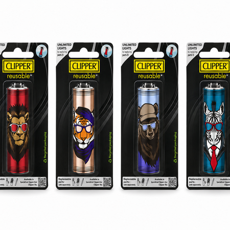 CRAZY DEAL Assorted Design Micro Metal Clipper – Individual Blister Carded (18 Pack Display)